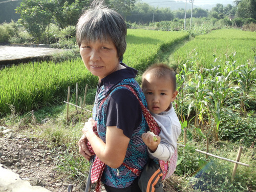 Grandmother and Boy Child.